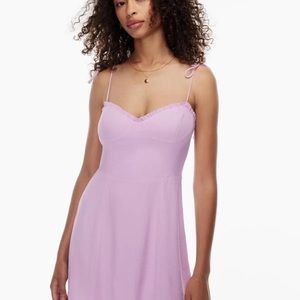 NEW WITH TAGS Aritzia Wilfred Fable Dress in Soft Orchid